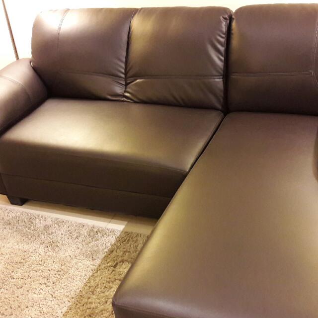 synthetic leather sofa
