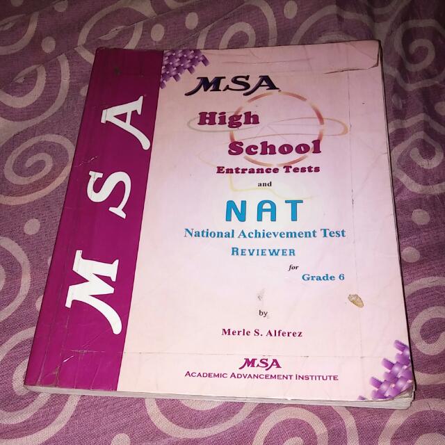 Msa High School Entrance Tests And Nat Reviewer For Grade 6 Books Books On Carousell Msa High School Entrance Tests And Nat Reviewer For Grade 6 Books Books On Carousell
