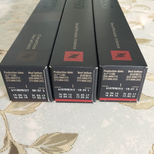 Nespresso Decaffeinato Intenso and Ciocattino Variations 3 Tubes All In All 1 For 5 3 For 15 Food Drinks Beverages on Carousell