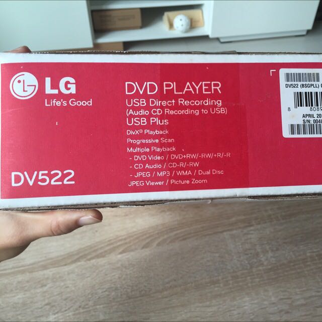 New! LG DVD Player Model DV522, TV & Home Appliances, TV