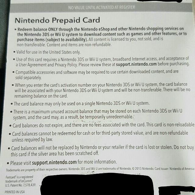 Nintendo eshop gift card code scratched off hotsell