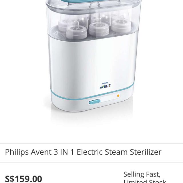 Philips Avent Electric Steam Sterilizer, Babies & Kids, Nursing