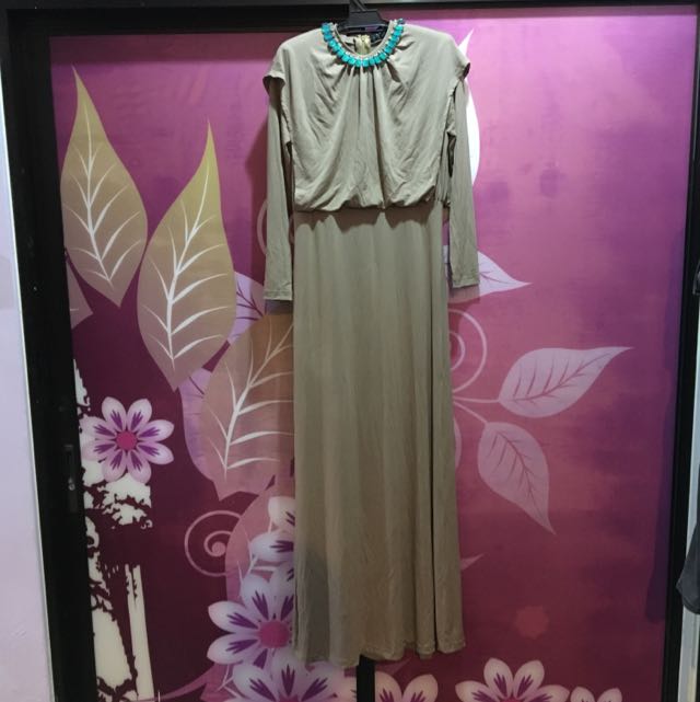 Rizalman For Zalora Long Dress, Women's Fashion, Muslimah Fashion