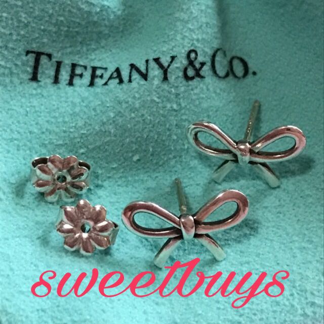 Tiffany & Co Bow Earrings, Women's Fashion, Jewelry & Organisers