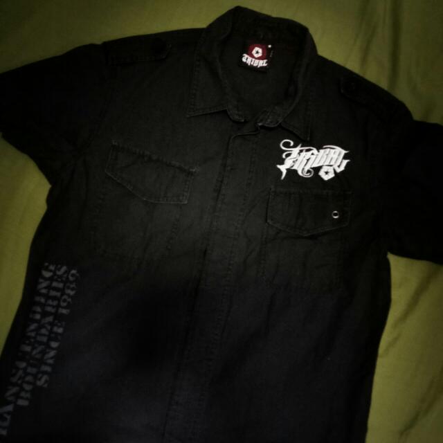 Tribal polo clearance shirt