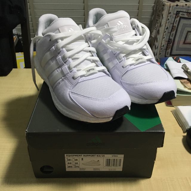 Adidas EQT Ultra Support Triple White Boost Men s Fashion Footwear Sneakers on Carousell