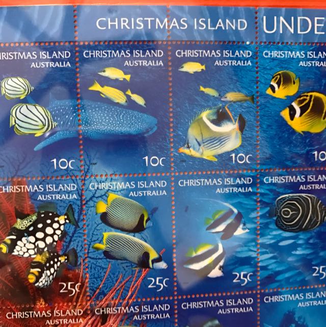 Australia Christmas Island Underwater Stamps Sheet Hobbies Toys 