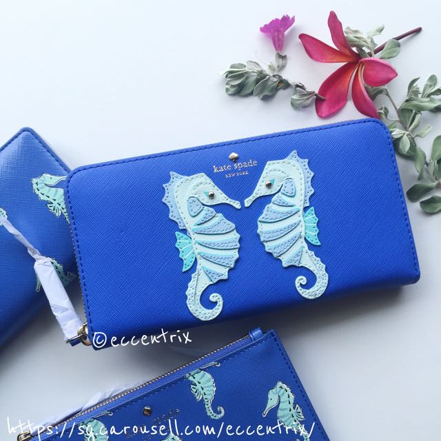 Kate spade seahorse wallet online