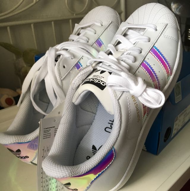 Adidas superstar clearance iridescent size 2