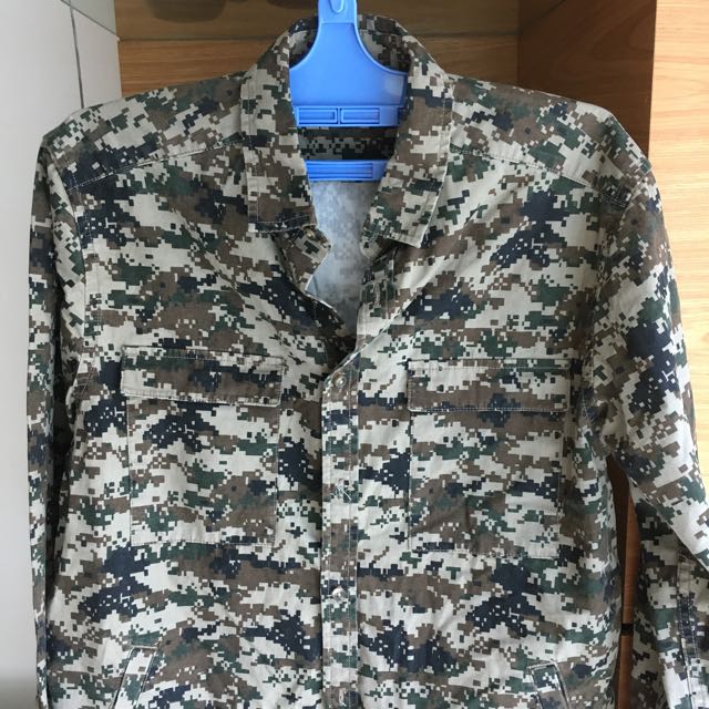 Bn Military Fatigues Shirt Cedar Wood State Men S Fashion