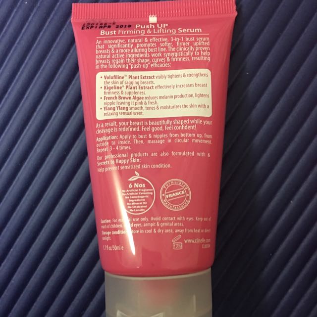 Clinelle Push Up Bust Firming Lifting Serum Health Beauty Skin Bath Body On Carousell