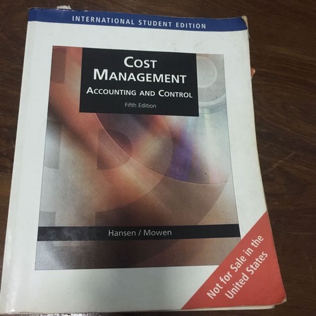 Cost Management Accounting And Control, Hobbies & Toys, Books & Magazines, Textbooks on Carousell