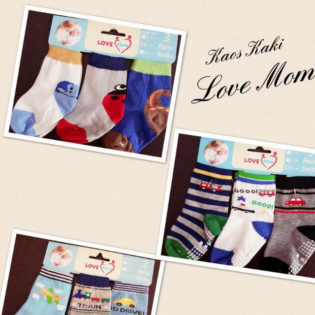 Kaos Kaki 3 In 1 Love Mom Babies Kids Babies Apparel On Carousell