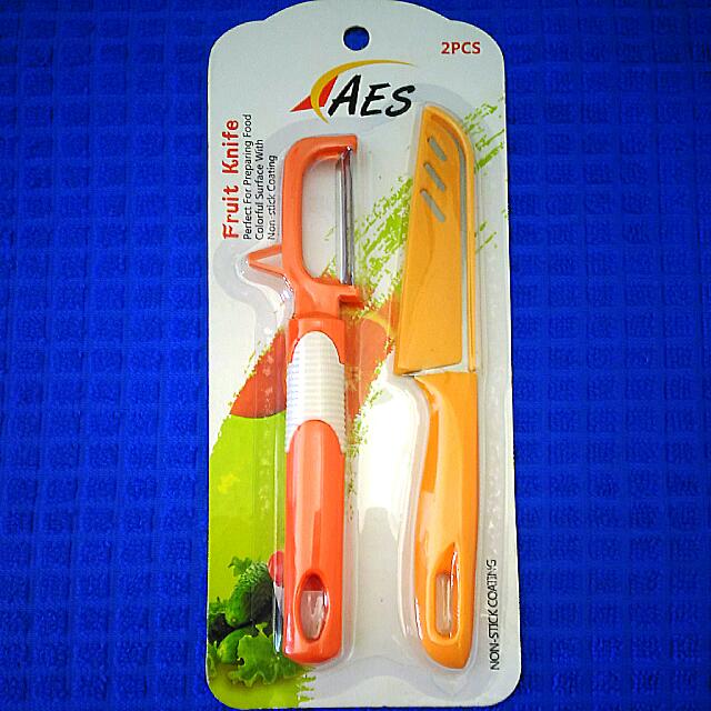 peeler and knife