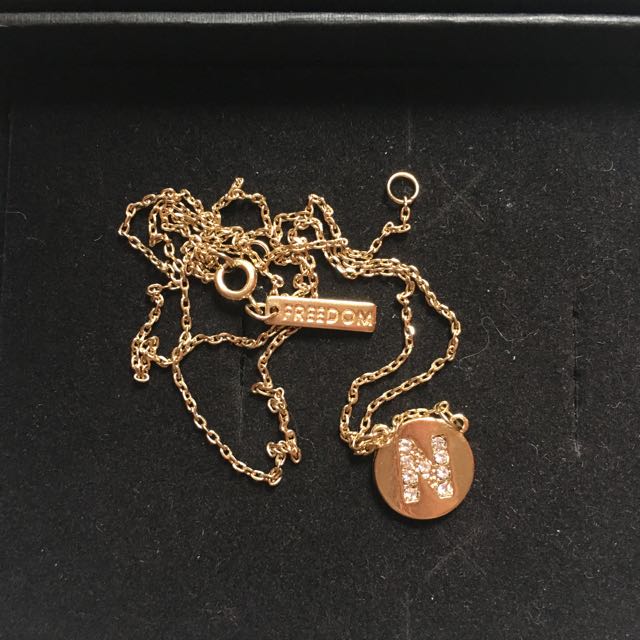 Initial necklace topshop on sale