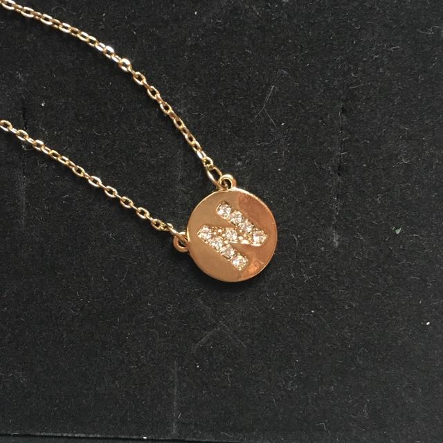 Topshop initial necklace top