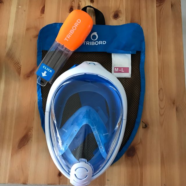 Tribord Full Face Snorkeling Mask, Sports Equipment, Sports & Games