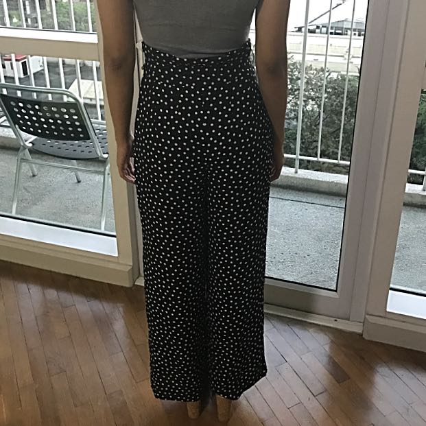 zara polka dot pants