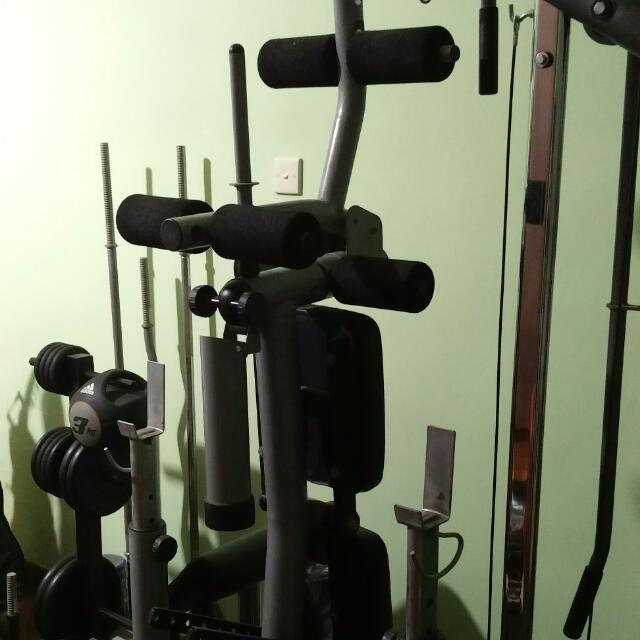Aibi Bench Press With Leg Curl Preacher Curl Lat Pulldown