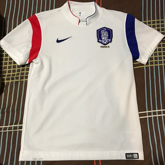 Authentic South Korea Home 14/15 Soccer Jersey, Men's Fashion