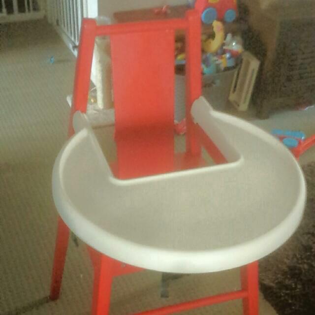 ikea childrens wooden high chair