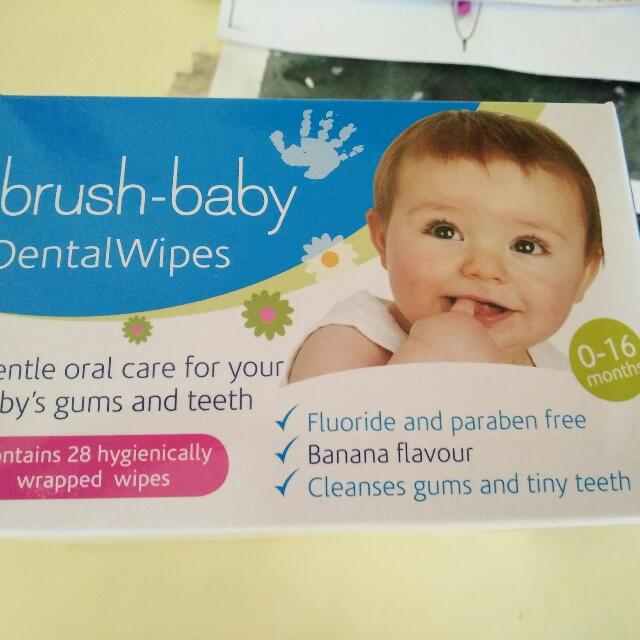 Brush Baby Dental Wipe, Babies & Kids, Bathing & Changing, Diapers