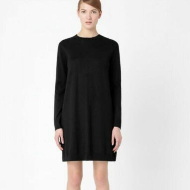 COS Black Wool Dress, Women's Fashion