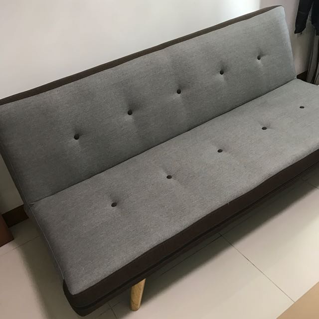 Dacey Sofa Bed Grey, Furniture & Home Living, Furniture, Sofas on Carousell