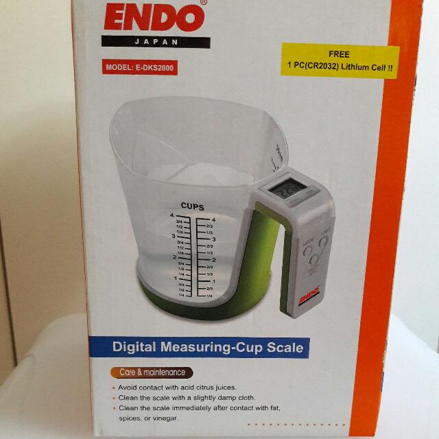 Endo Digital Measuring Cup Scale, TV & Home Appliances, Kitchen