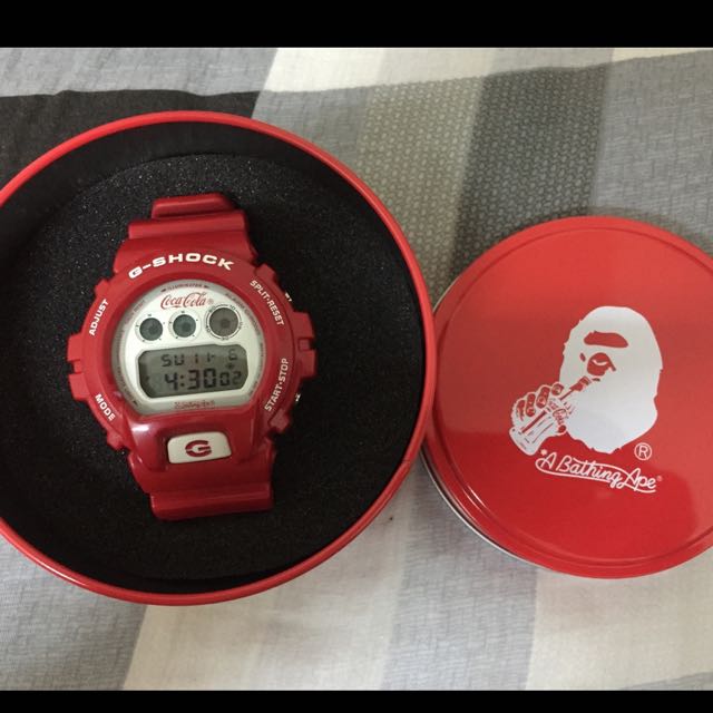 g shock bape coca cola