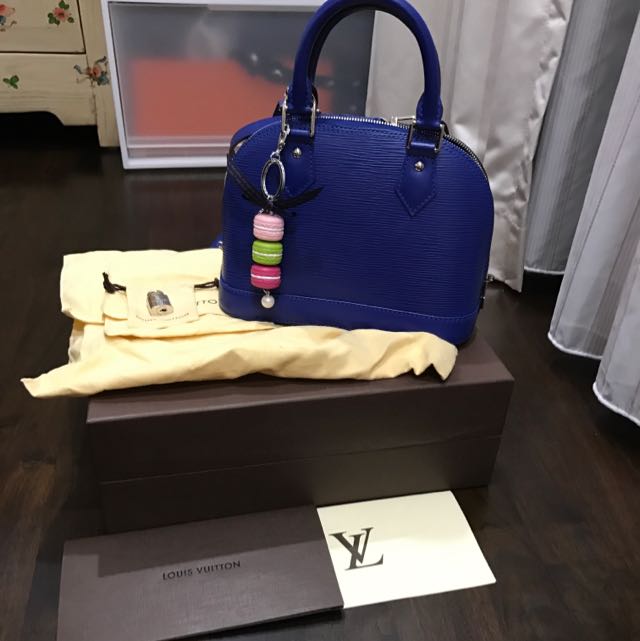 LOUIS VUITTON - Alma bb Indigo epi leather, Luxury, Bags & Wallets on  Carousell