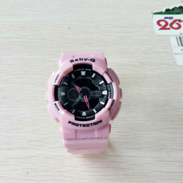 Jam Tangan Wanita Cewek Murah Casio Baby G Bga 110 Full Pink