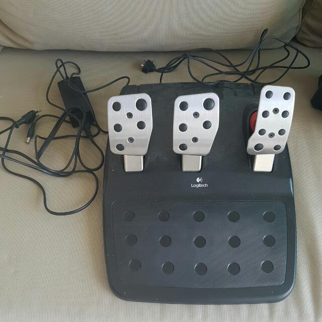 Logitech G27 Force Feedback Steering Wheel And Pedal Set, Toys & Games, Video Gaming, Gaming