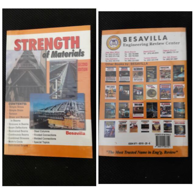 Strength of Materials 2nd Edition by Besavilla, Hobbies & Toys, Books