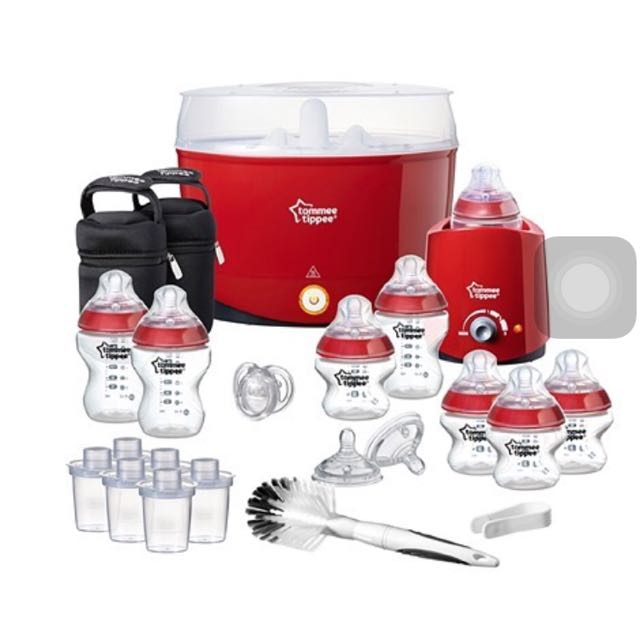 Tommee Tippee Closer To Nature Limited Edition Sterilisation Set In Red