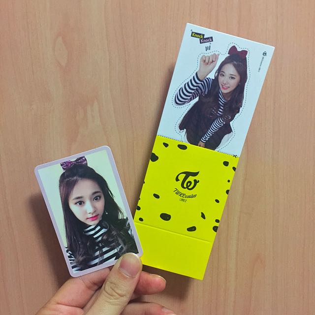 Twice 3rd Mini Album Coaster LANE2 Knock Knock Goods Jeongyeon Photo Card offici 