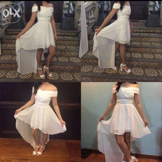 White Tube Dress For Prom Debut Women S Fashion Clothes Dresses Skirts On Carousell