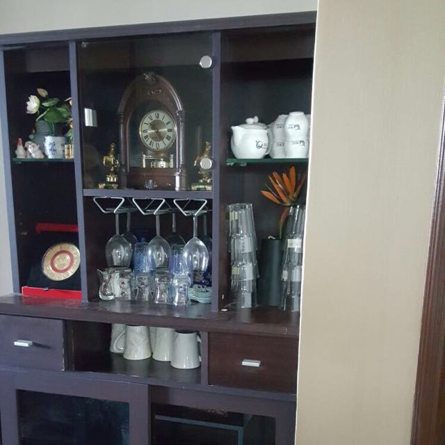 Wine Bar Cabinet Furniture Shelves Drawers On Carousell