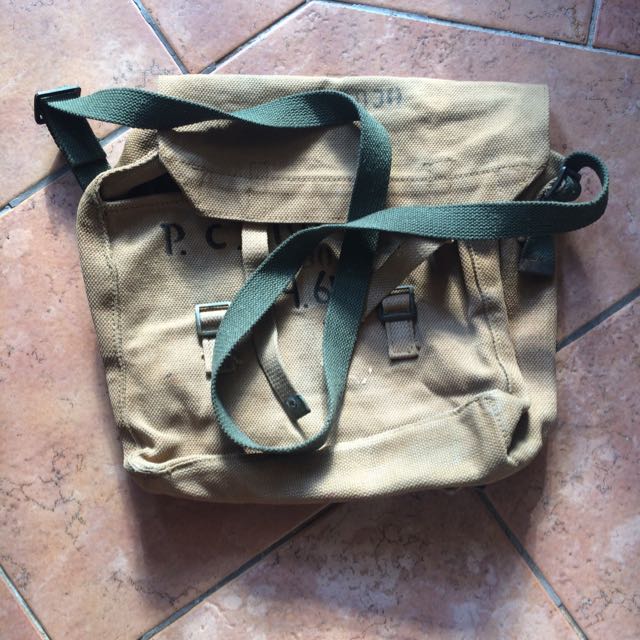 WW2 British Army Messenger Bag, Men's Fashion, Bags, Sling Bags on