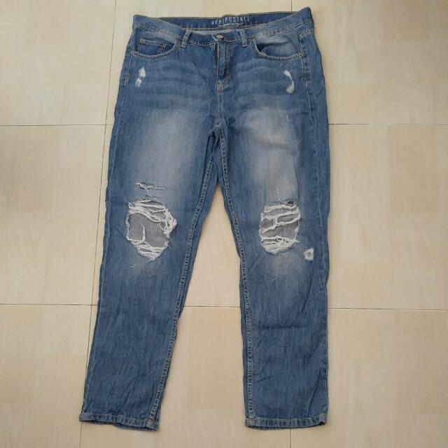 aeropostale ripped jeans womens