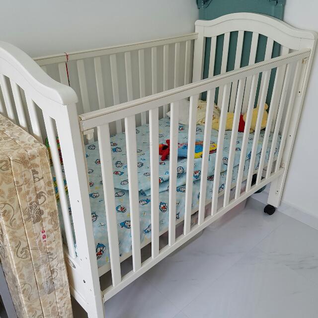 Baby Cot With Sliding Side Panel
