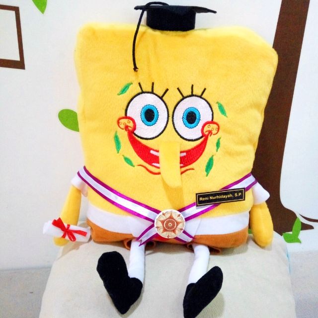 BONEKA WISUDA SPONGEBOB | 0812-9626-6220 (SMS/WA/CALL) - Hadiah Wisuda
