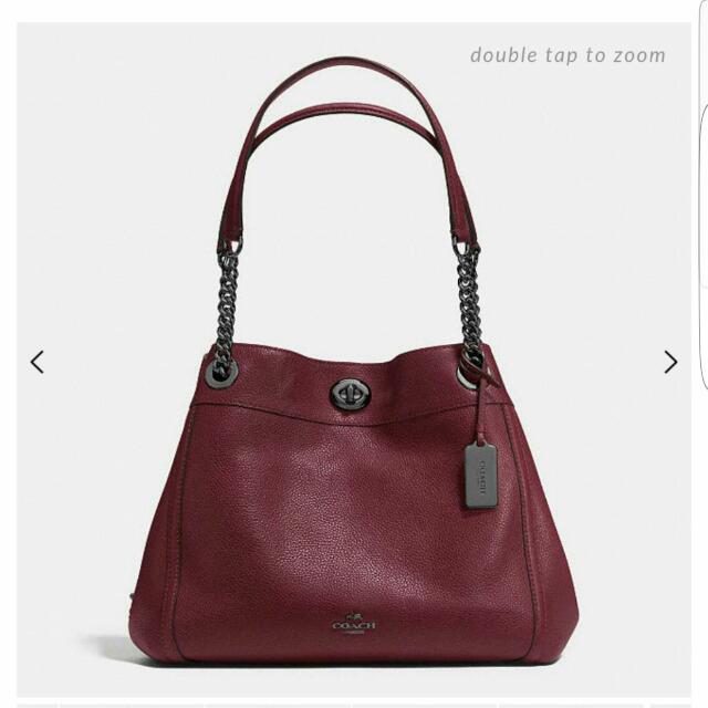 Maroon clearance coach purse