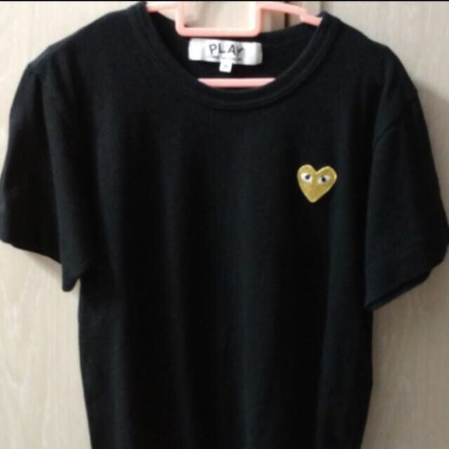 comme de garcon gold heart