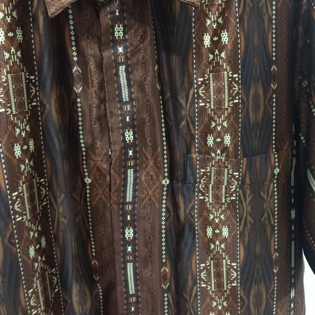 Kemeja Batik Semi Sutra Murah Fesyen Pria Pakaian Di Carousell