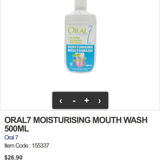 ORAL 7 Moisturising Mouthwash & Mouth Gel, Beauty & Personal Care, Bath