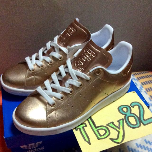 adidas stan smith metallic rose gold