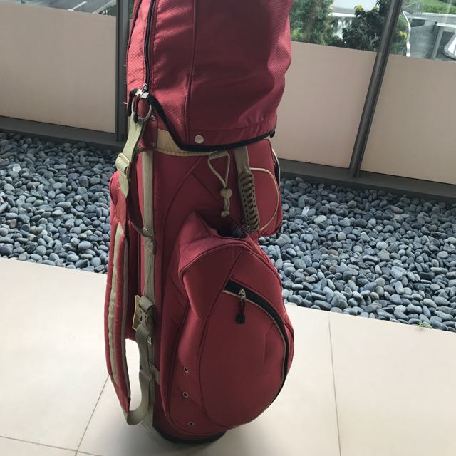 Red Golf Bag, Sports Equipment, Sports & Games, Golf on Carousell