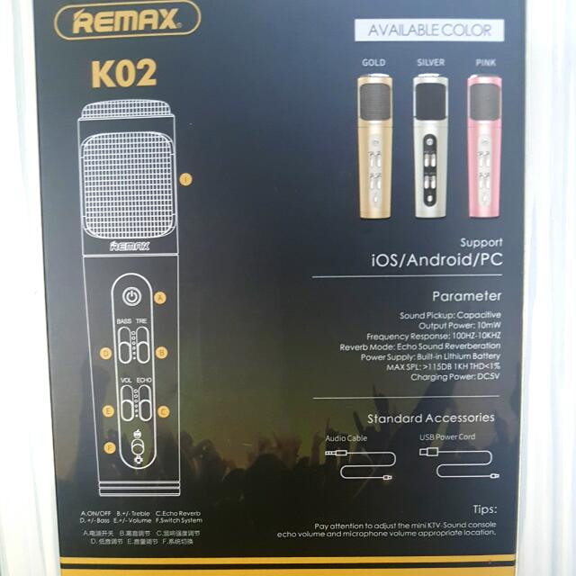 REMAX Microphone, Audio, Microphones on Carousell