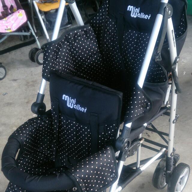 Mini walker double stroller shop